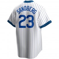 Men's Chicago Cubs Ryne Sandberg White Home Cooperstown Collection Player Jersey