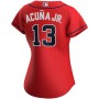 Women's Atlanta Braves Ronald Acuna Jr. Nike Red Alternate Replica Player Jersey